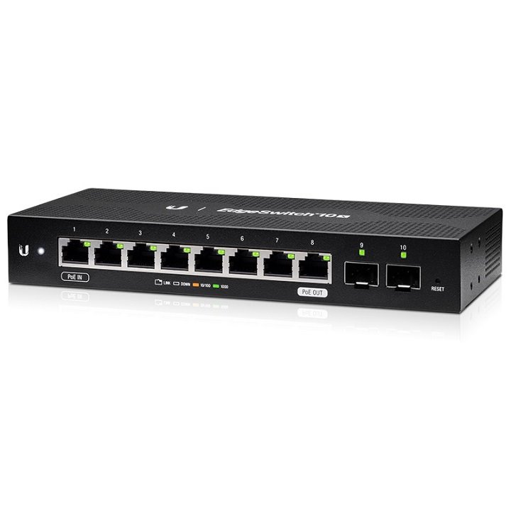 Ubiquiti Edgeswitch 10X, 8-Port Gigabit Switch, 2 SFP Ports