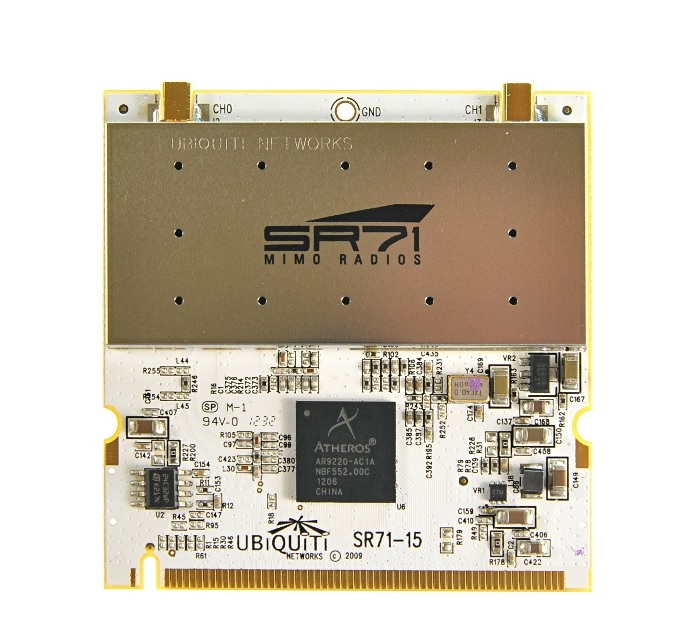 Ubiquiti SR71-15 miniPCI, 500 mW, 802.11a/n, 5Ghz, 2xMMCX