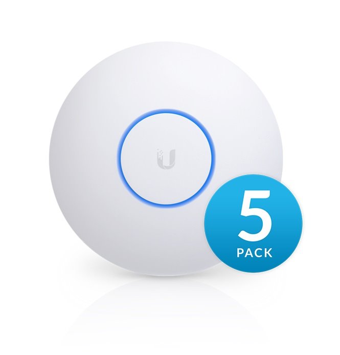 Ubiquiti UAP-AC-SHD - UniFi Wave2 AC AP, Security and BLE, 5-Pack