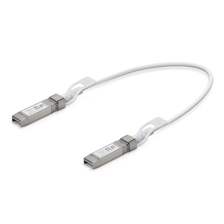 Ubiquiti UC-DAC-SFP+, UniFi SFP DAC Patch Cable, 0,5m, 10Gbps, bílý