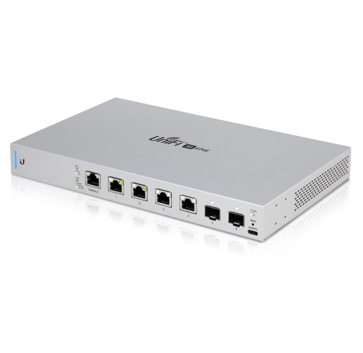Ubiquiti US-XG-6POE UniFi Switch, 10 Gigabit 6P, 4x 10Gbit RJ45 port, 2x SFP+ port, PoE 802.3bt 