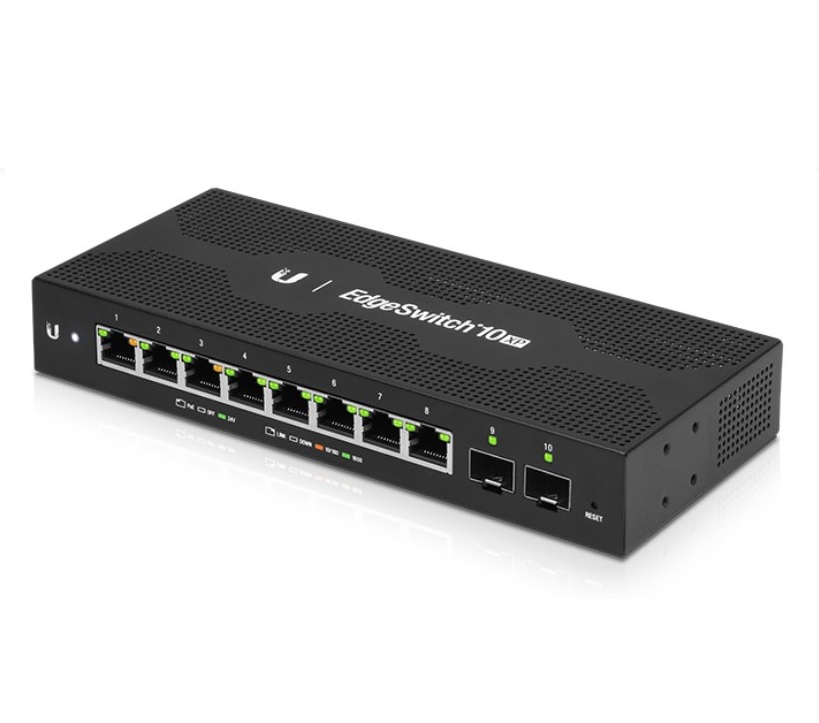 UBNT ES10XP Edgeswitch, 8Port Gigabit Switch s PoE, 2 SFP Ports