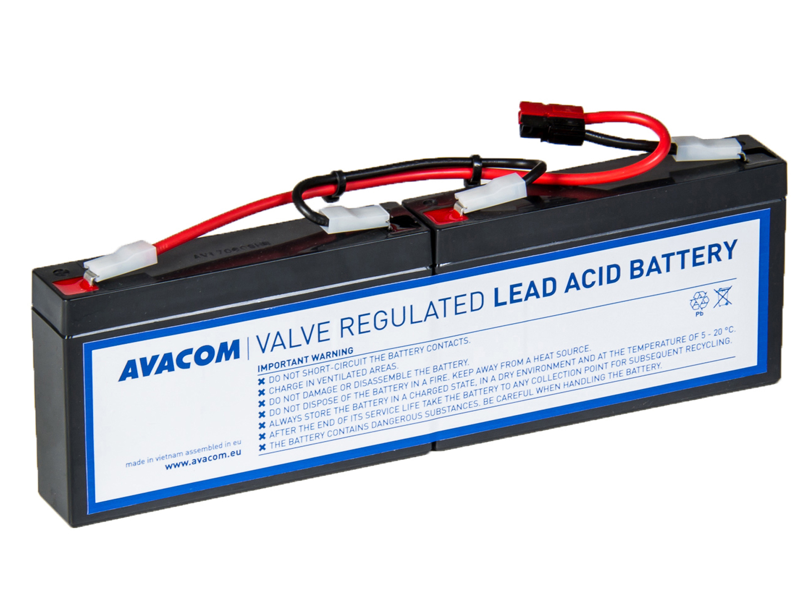 Avacom RBC18 - baterie pro UPS, náhrada za APC