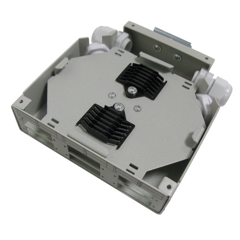 XtendLan mini rozvadeč na DIN lištu, 6x SC Duplex, 4x vstupní otvor, krytka