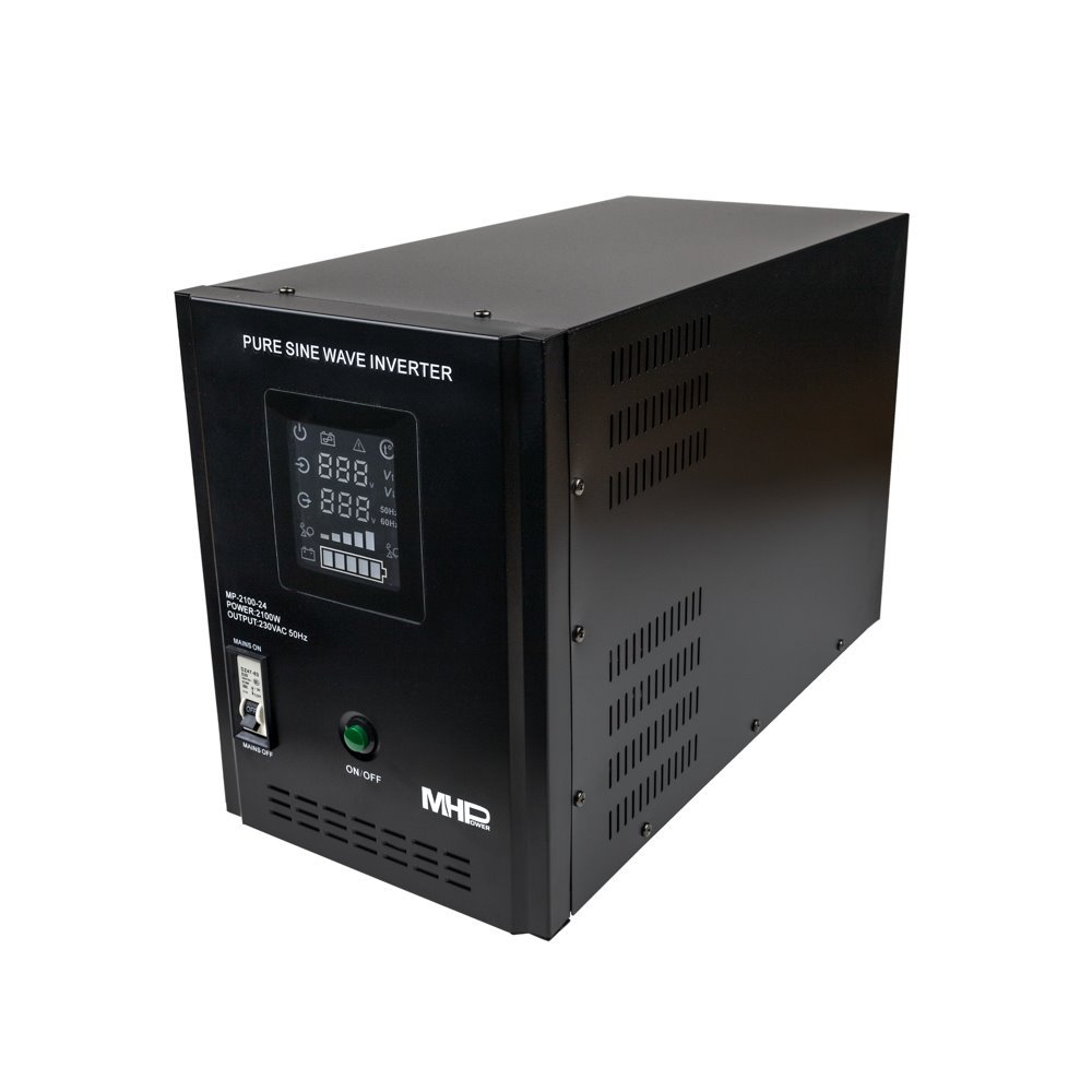 Záložní zdroj MHPower MPU-2100-24, UPS, 2100W, čistý sinus, 24V