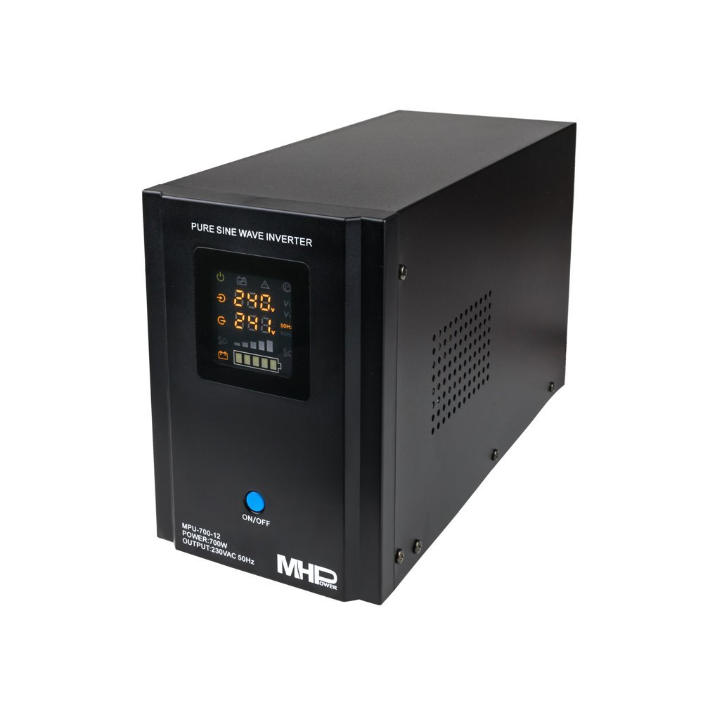 Záložní zdroj MHPower MPU-700-12, UPS, 700W, čistý sinus, 12V