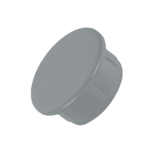 Zátka, záslepka šedá kulatá průměr 24 mm